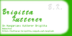 brigitta kutterer business card